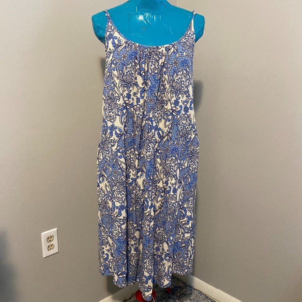Millibon Boho Floral Spaghetti Strap Womens Dress Size Small